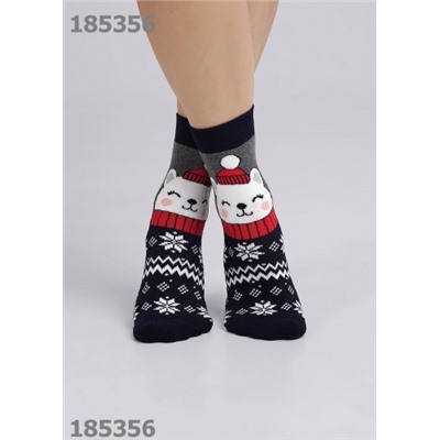 CLEVER Носки жен. НГ плюш Д2452П