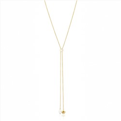 Collar Sea Vibes - plata con baño de oro 18 kt - perla cultivada