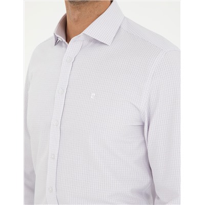 Purple Slim Fit рубашка с длинным рукавом