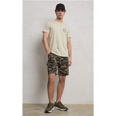 Шорты F411-09020 khaki camo