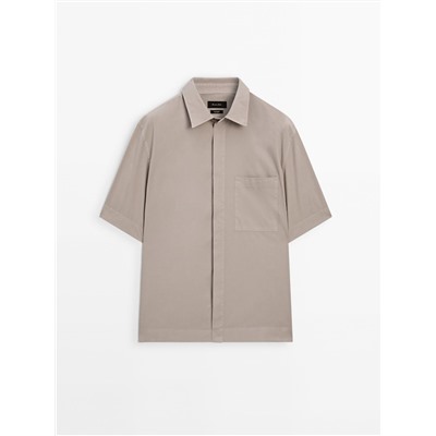 Camisa popelín manga corta