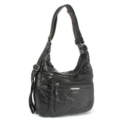 Сумка женская искусственная кожа Guecca-99181,   (рюкзак-change)  2отд,  черный 257396