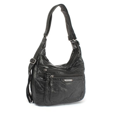 Сумка женская искусственная кожа Guecca-99181,   (рюкзак-change)  2отд,  черный 257396