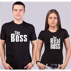 Парные футболки "The Boss, The Real Boss"