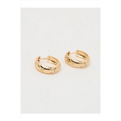 Серьги-кольца с узором Gold Line 23SX810188