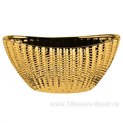 Кашпо "Gold" (керамика), 23x11,5xH12 см