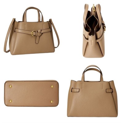 Женская кожаная сумка 9267 BEIGE