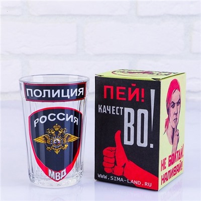 Стакан граненый "Полиция. МВД"