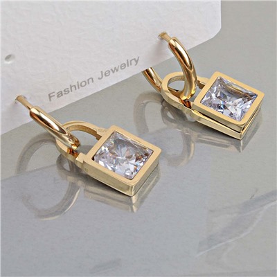 Серьги с замком кольцо арт. 13 3667 (id 276595)