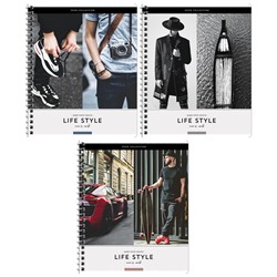 Тетрадь 60л., А5, клетка на гребне ArtSpace "Стиль. Life style"