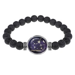 BSL-0320 Браслет из лавы 8мм Знаки Зодиака - Стрелец