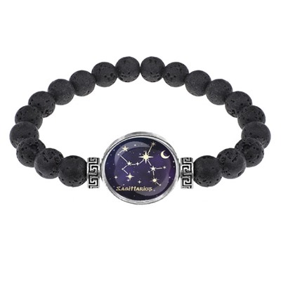 BSL-0320 Браслет из лавы 8мм Знаки Зодиака - Стрелец