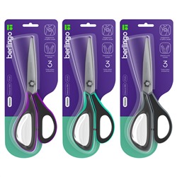 Ножницы Berlingo "Easycut 350", 21см, ассорти, эргономичные ручки, мягкие вставки, европодвес