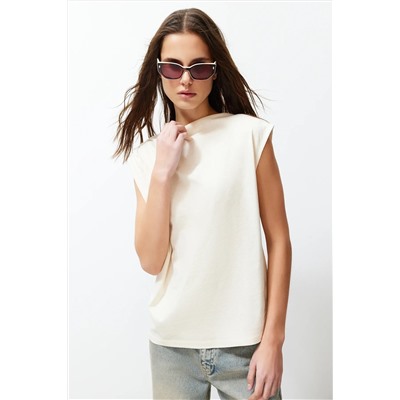Стоун каткак яка Zero Arm Shirred вязание