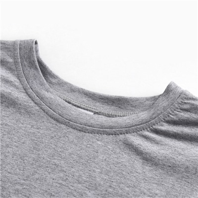 Футболка женская MINAKU OVERSIZE FIT: цвет светло-серый, р-р 44