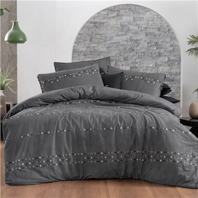 Постельное белье Sarevfancy poplin 1.5 сп. N193 Tanya v1/Gri