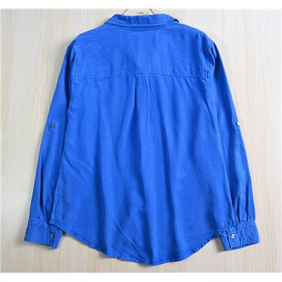 Рубашка Tencel Smooth Lapel с застежкой на пуговицы