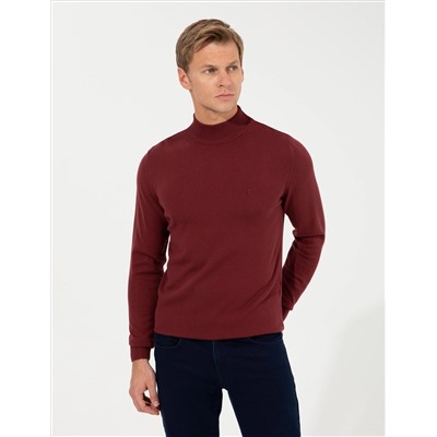 Bordeaux Slim Fit Half Fisherman воротник основной трикотаж казах
