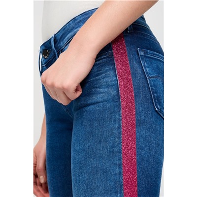 Pantalón skinny fit Luz Ankle Zip - Azul