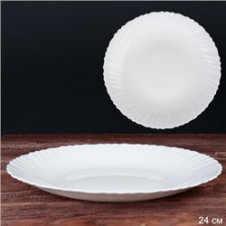 Тарелка 240 мм Классика белая А / LHP95/6 (WHITE) /уп 6/36/