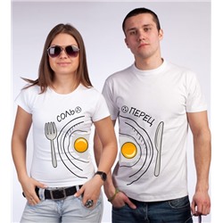 Футболка женская "Соль и перец" яичница SALE