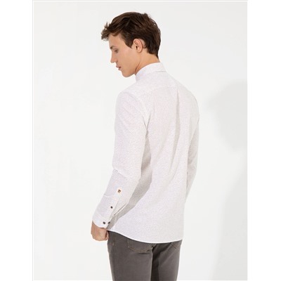 Браун Ex. Slim Fit рубашка с длинным рукавом