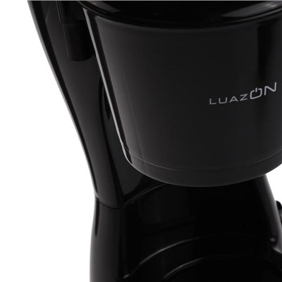 УЦЕНКА Кофеварка Luazon LKM-654, капельная, 900 Вт, 1.2 л, чёрная