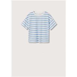 Camiseta algodón rayas -  Niña | MANGO OUTLET España