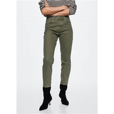 Jeans mom confort tiro alto -  Mujer | MANGO OUTLET España