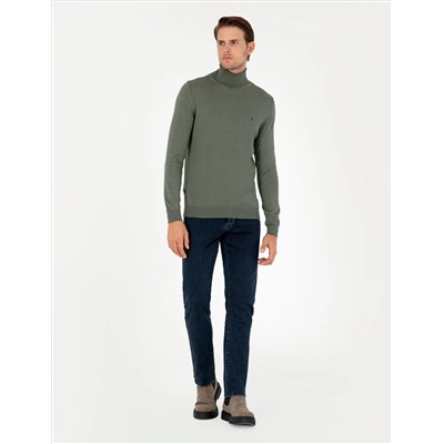 Duman Slim Fit Fisherman Neck Basic Kazakh
