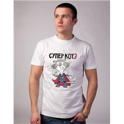 Футболка "Супер котэ" супермен