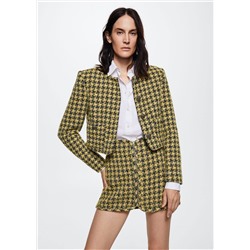 Falda tweed cremallera -  Mujer | MANGO OUTLET España