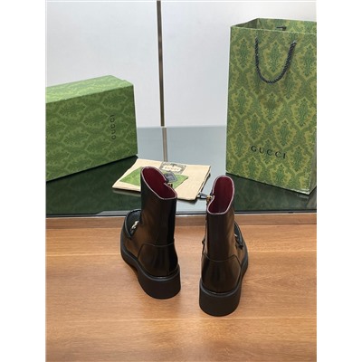 ботильоны с  деталью HORSEBIT Gucci