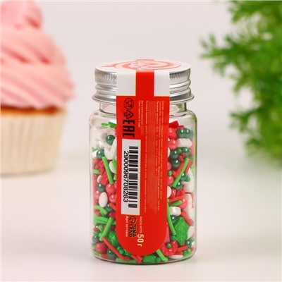 Посыпка кондитерская "Новогодний микс №2", 50 г