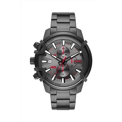 Reloj de cuarzo de acero - Cronógrafo - Gris