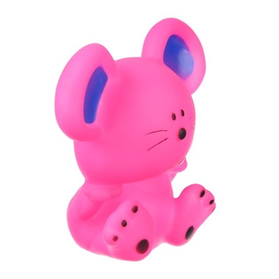 Резиновая игрушка для ванны Крошка Я «Мышонок», 9 см, с пищалкой, МИКС