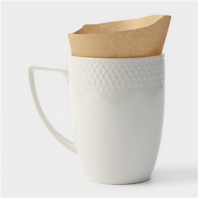 Фильтр для заваривания кофе V60 Доляна Tasty, неотбелённые, 50 шт., бумага
