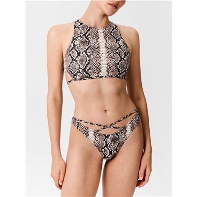 Бюстгальтер купальный жен.Bralette Oceana змеиный принт