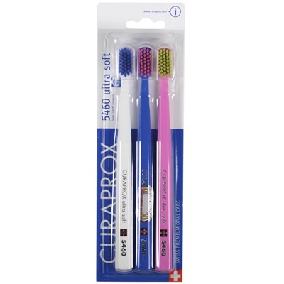 Набор зубных щёток CURAPROX 5460 Ultrasoft, 3шт