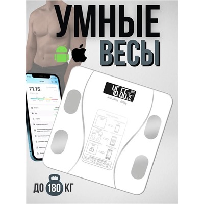 Умные электронные весы белый и Чёрный свет 22.02.