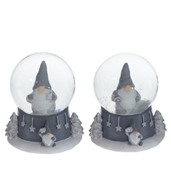 Фигурка декор в стекл шаре "Гном", D5 см, L5,5 W5 H6 см, 2в.