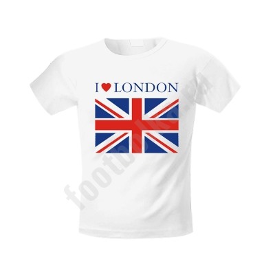 Футболка "I love LONDON" с британским флагом