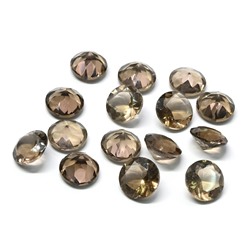 Кабошон из раухтопаза круг гр.9мм, 2,40ct.