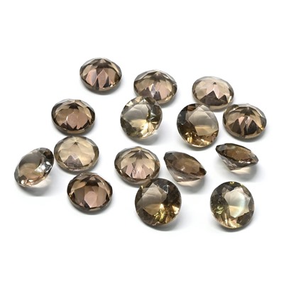 Кабошон из раухтопаза круг гр.9мм, 2,40ct.