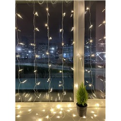 Нарушена упаковка!   Гирлянда LED Дождь/Занавес (1х2м.) теплый свет, 24V, IP44 Эра Б0041908 (ENOZ-2B)
