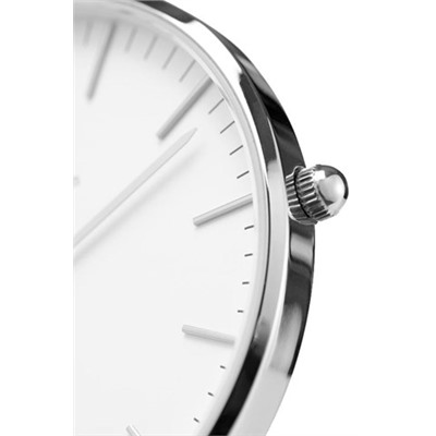Reloj de cuarzo de tela nato Classic Bayswater 40 mm - Azul y plateado