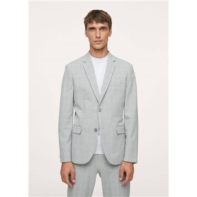 Americana traje super slim fit cuadros -  Hombre | MANGO OUTLET España