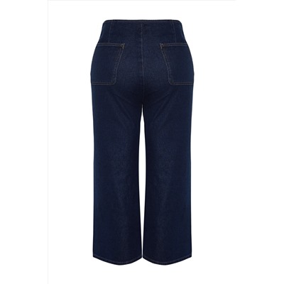Blue Culotte Fit Denim Jeans TBBSS24CJ00021