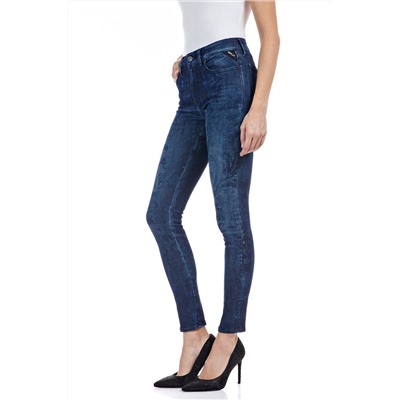 Vaquero skinny fit de tiro alto Luzien - Azul