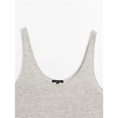 100% linen tank top